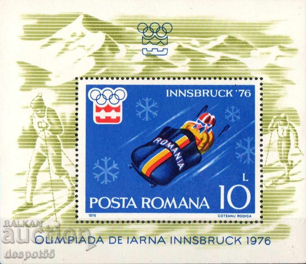 1976 Romania. Winter Olympic Games - Innsbruck, Austria. Block