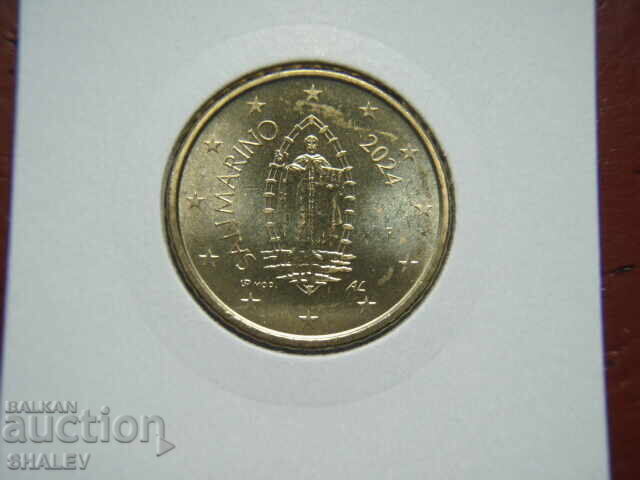 50 Cenți 2024 San Marino (50 eurocenți San Marino) - FDC cu preț € 2.99 | 5.85 BGN 50 Cenți 2024 San Marino (50 eurocenți San Marino) - FDC cu preț € 2.99 | 5.85 BGN