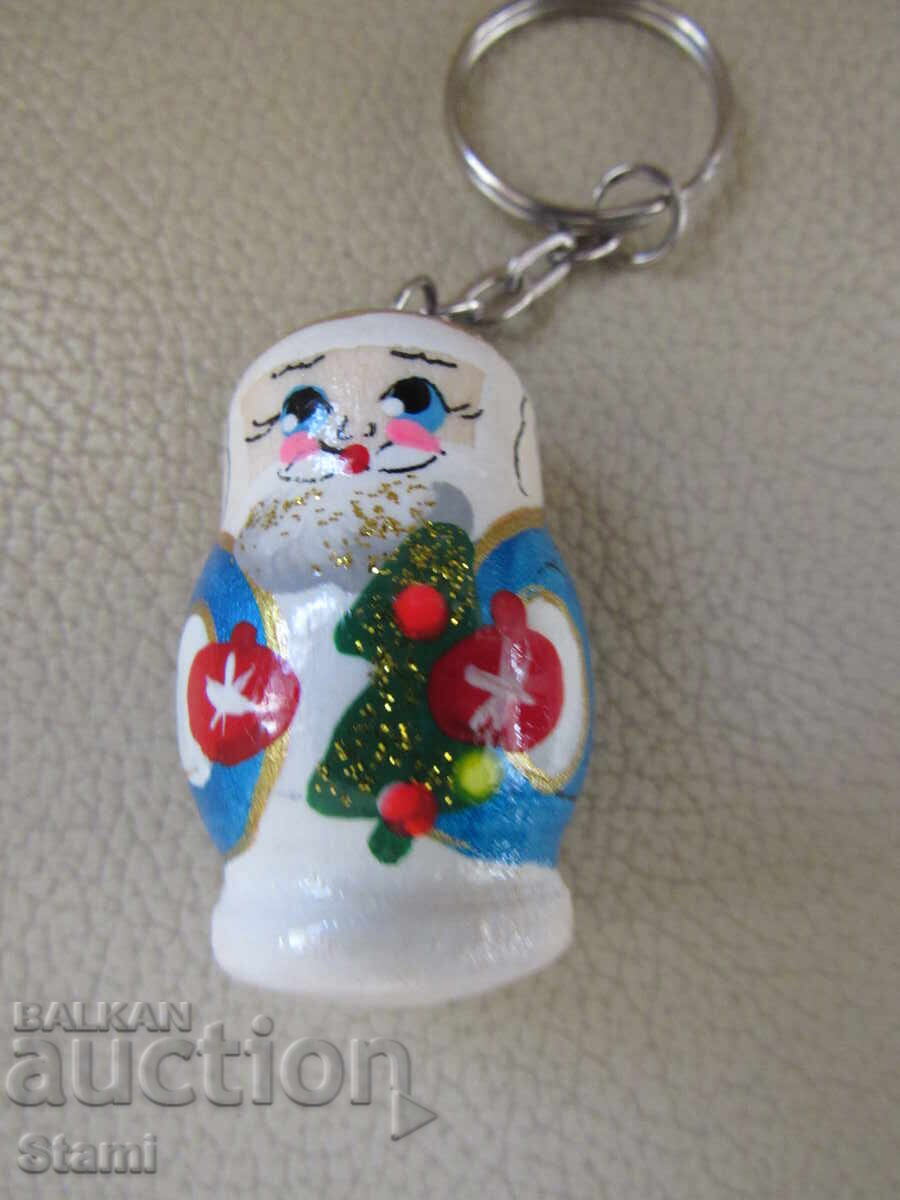 Аукцион Сет ключодържатели-матрьошка от Русия-Дядо Мраз, 2 броя