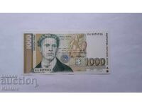 Банкнота - БЪЛГАРИЯ - 1000 лева - 1997 г. - UNC - серия БА