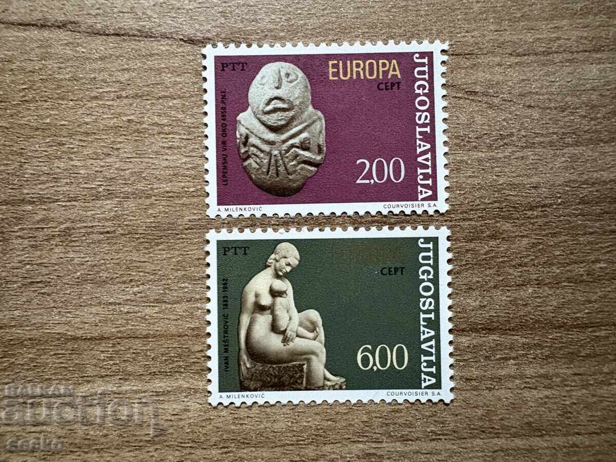 Югославия - Марки ЕВРОПА - Скулптури (1974) MNH Югославия - Марки ЕВРОПА - Скулптури (1974) MNH