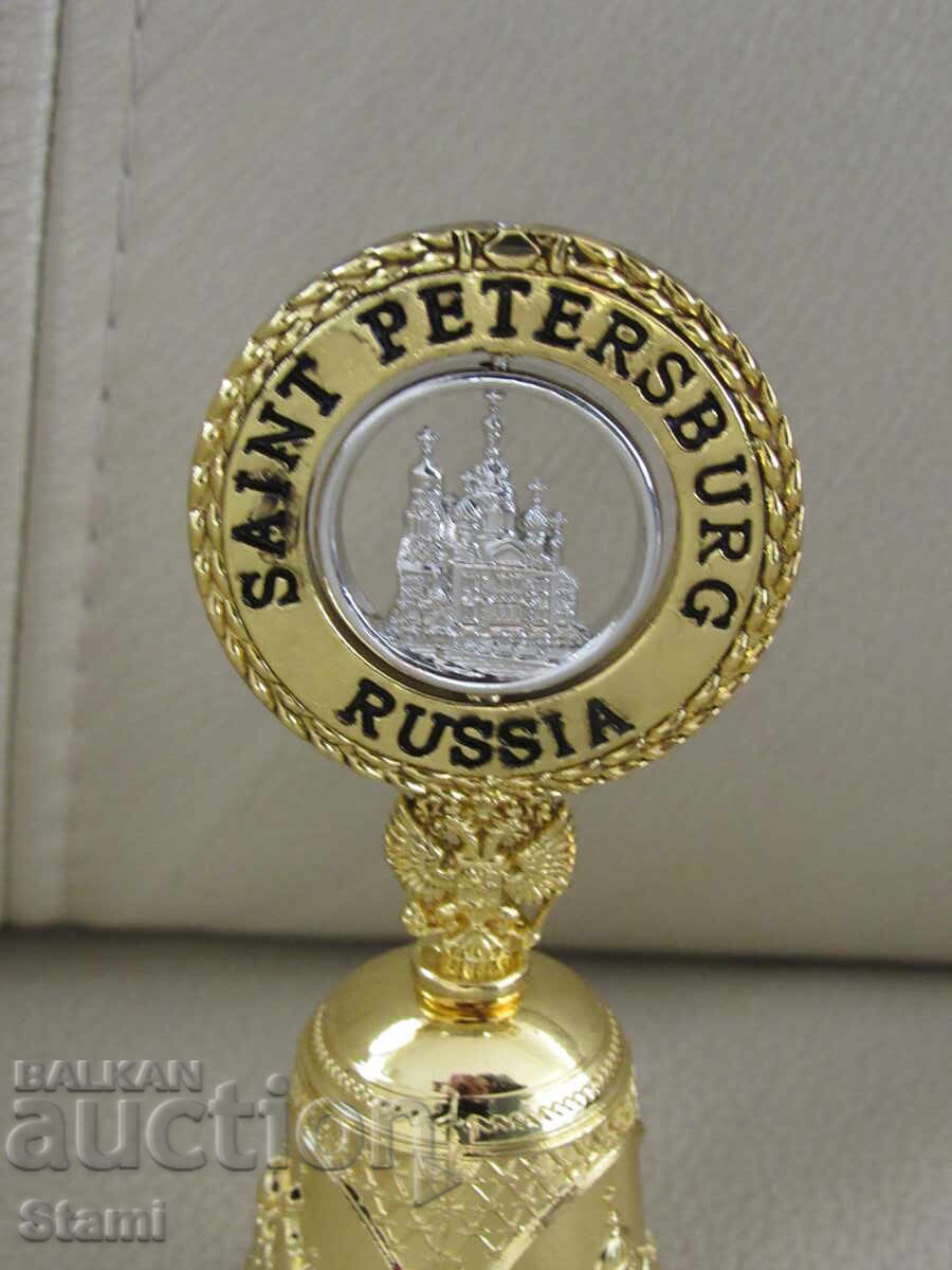 Metal bell souvenir from Saint Petersburg, Russia - 7