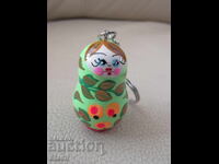 Matryoshka keychain from Russia