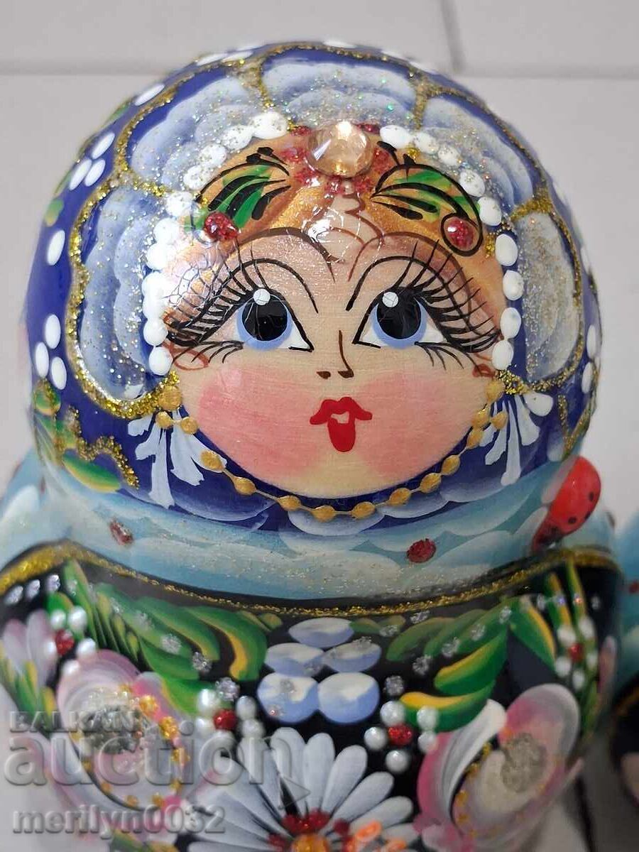 Auction  Children's toy doll matryoshka matryoshkas 10 pieces USSR
