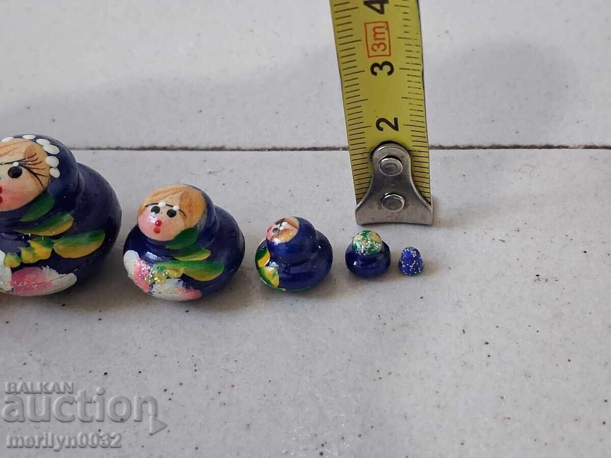 Children's toy doll matryoshka matryoshkas 10 pieces USSR - 6