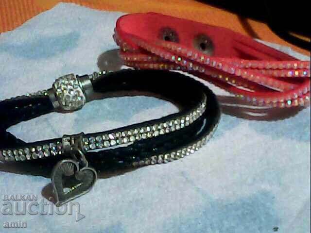 2 beautiful leather bracelets 2 beautiful leather bracelets