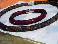 красивo  колие   грвна пални от кристали