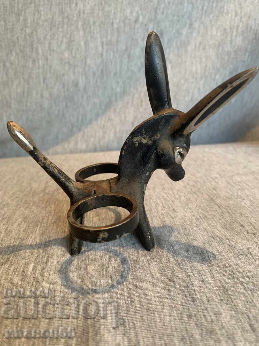 Φιγούρα γαϊδάρου Ζέβρα σε στυλ Walter Bosse, μεταλλική βάση με τιμή 20.00 BGN | € 10.23