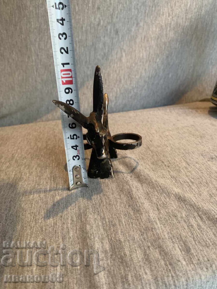 Δημοπρασία Φιγούρα γαϊδάρου Ζέβρα σε στυλ Walter Bosse, μεταλλική βάση