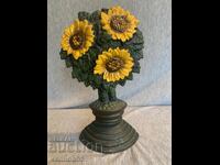 Χυτοσιδηρή στοπ πόρτας σε χρώμα ηλιοτροπίου