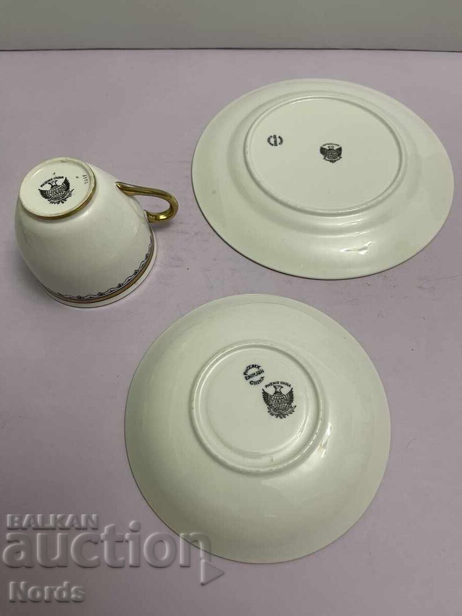 Vintage αγγλικό σετ τριών τεμαχίων για τσάι - 5 Vintage αγγλικό σετ τριών τεμαχίων για τσάι - 5