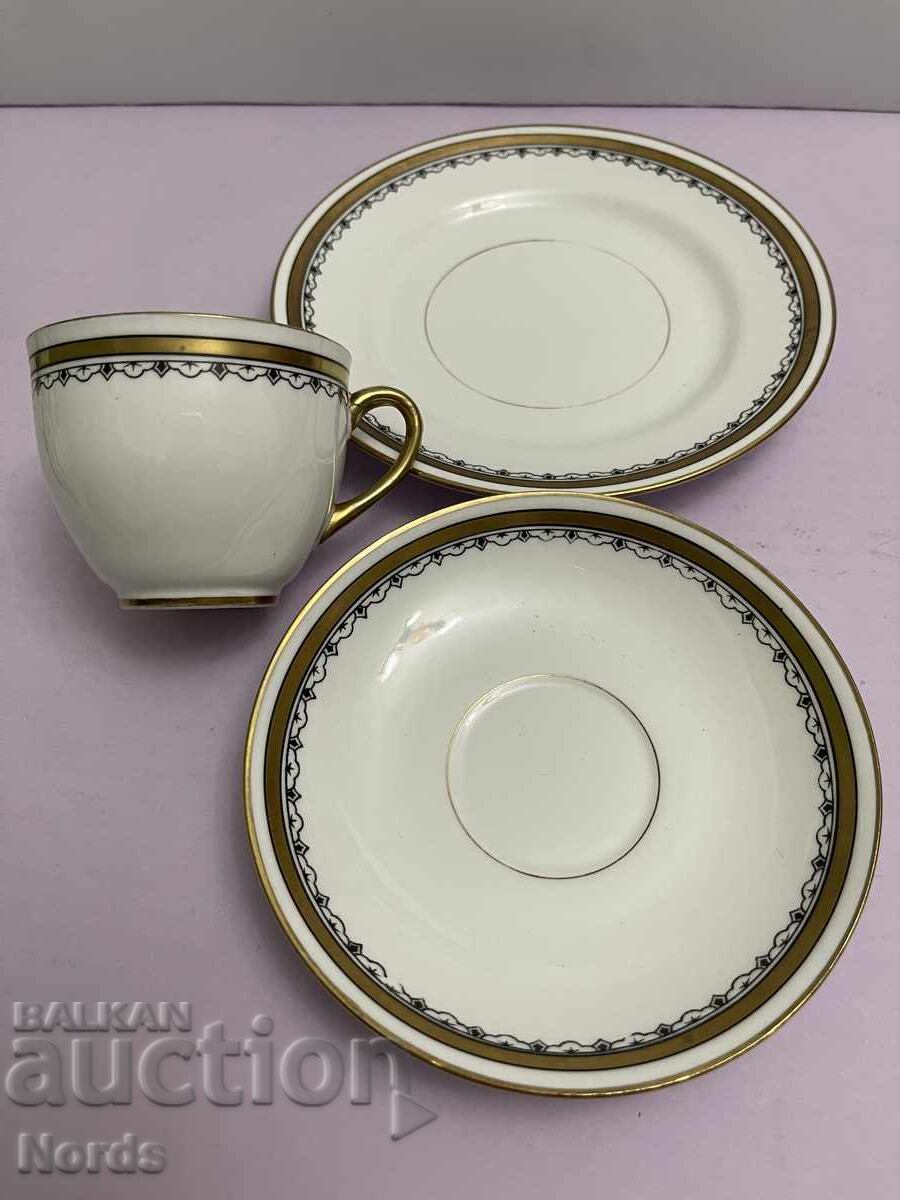 Винтидж английски троен сет за чай - 5 Винтидж английски троен сет за чай - 5