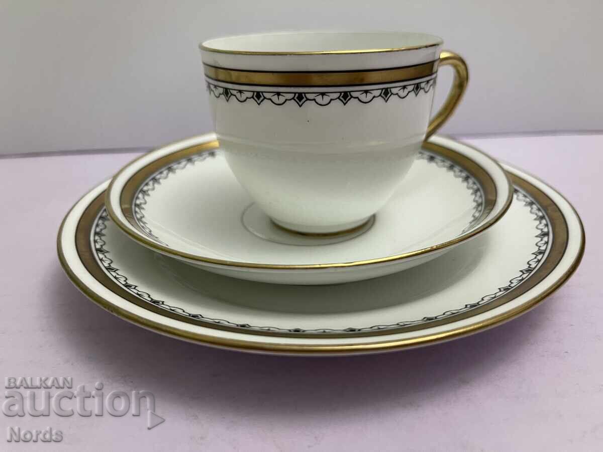 Винтидж английски троен сет за чай Винтидж английски троен сет за чай