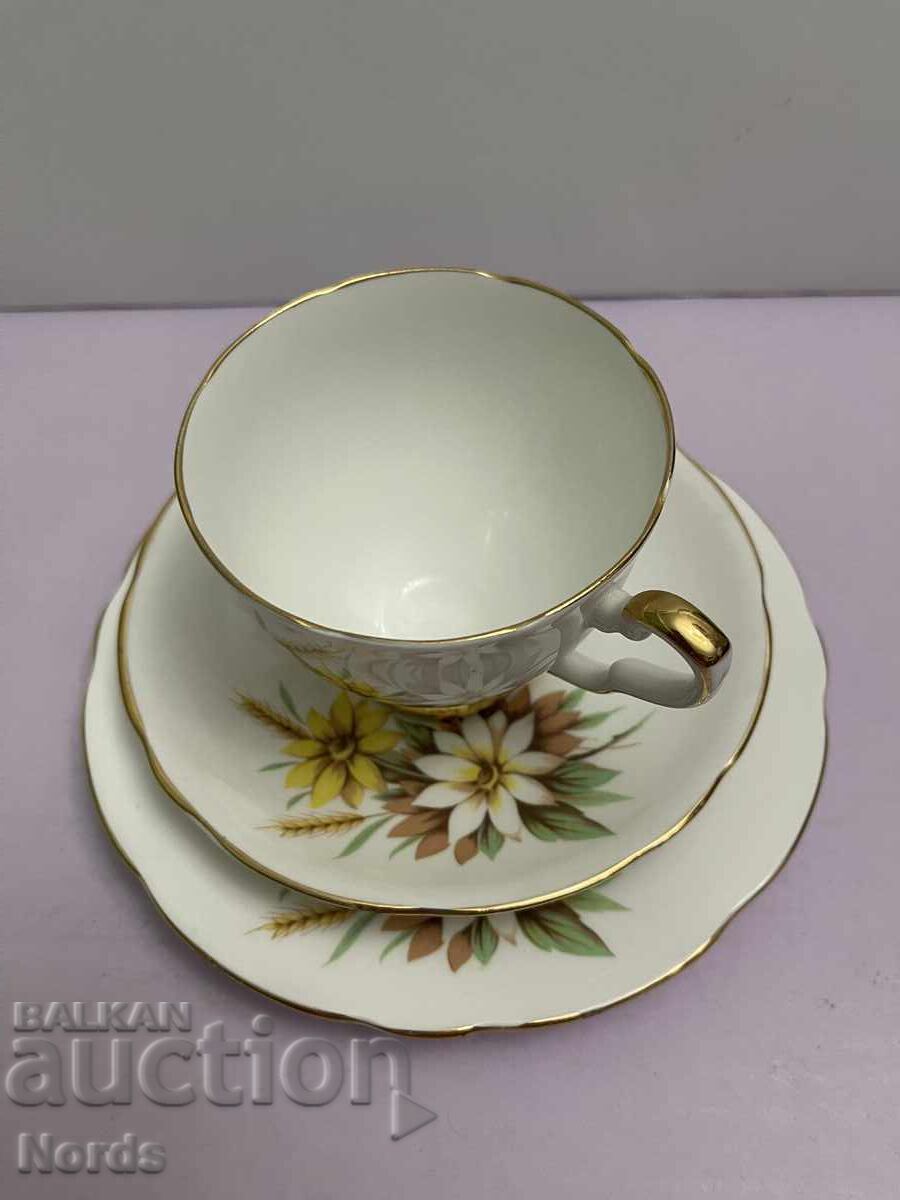 English triple tea set with price 27.66 BGN | € 14.14