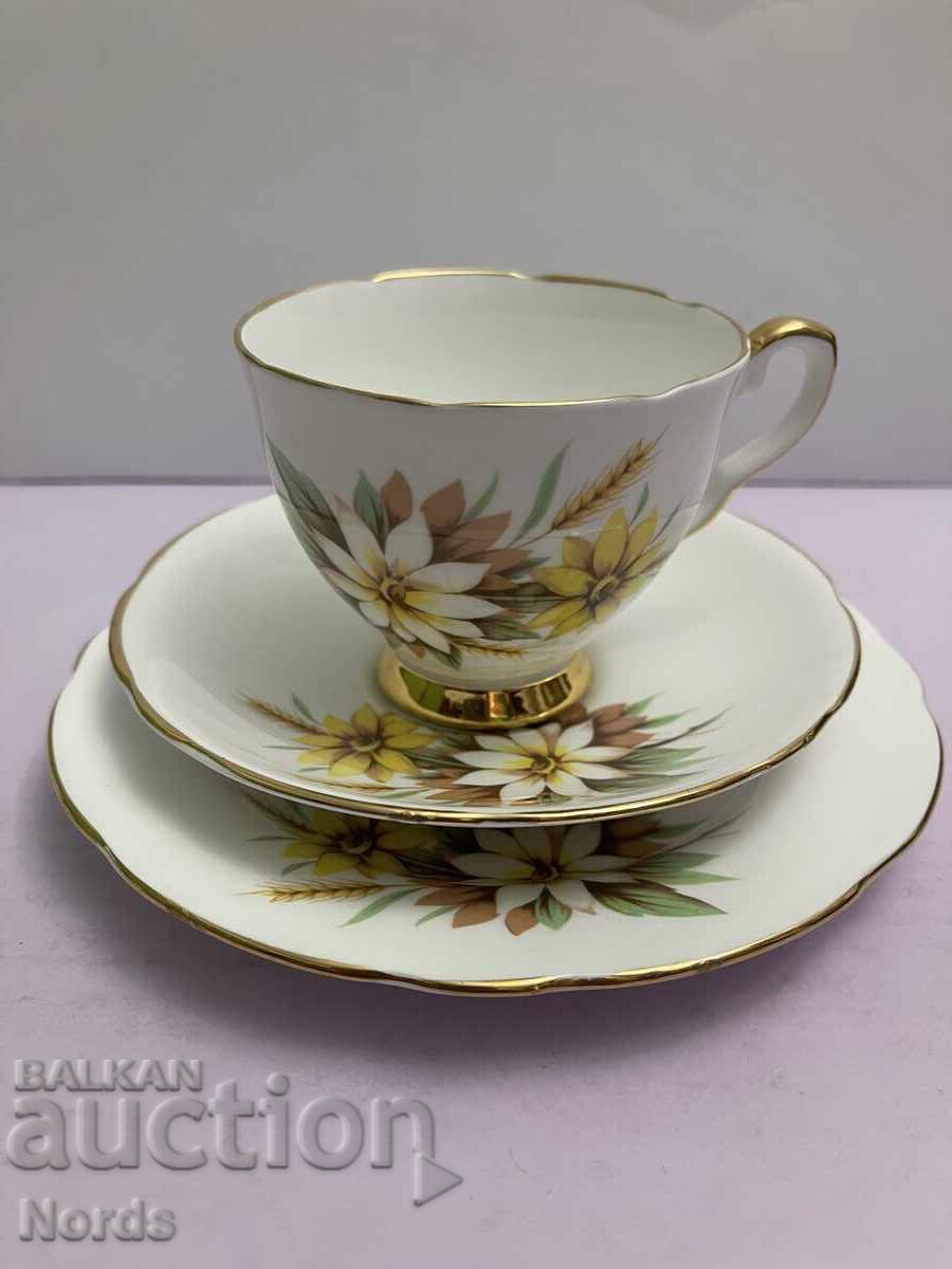 English triple tea set