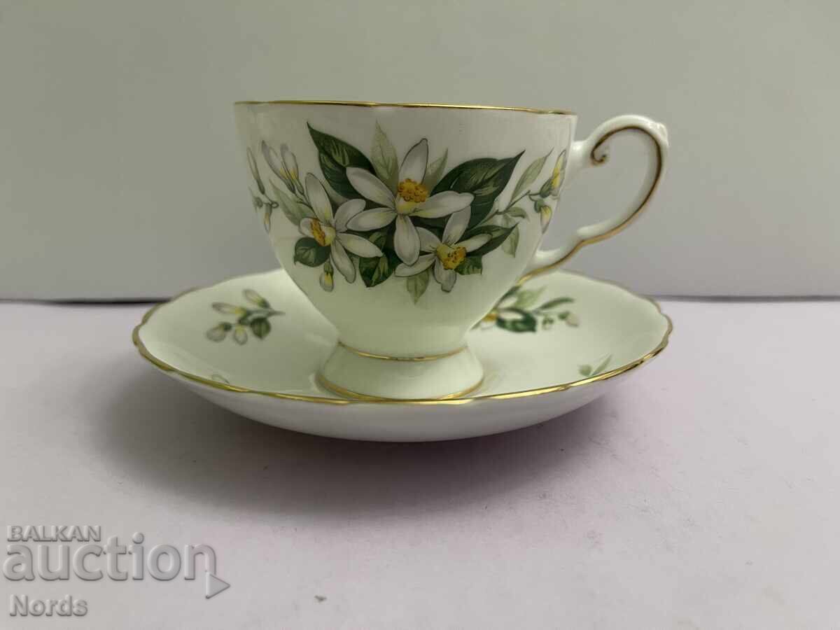 Τοσκάνικο αγγλικό σετ τσαγιού διπλό με τιμή 22.90 BGN | € 11.71