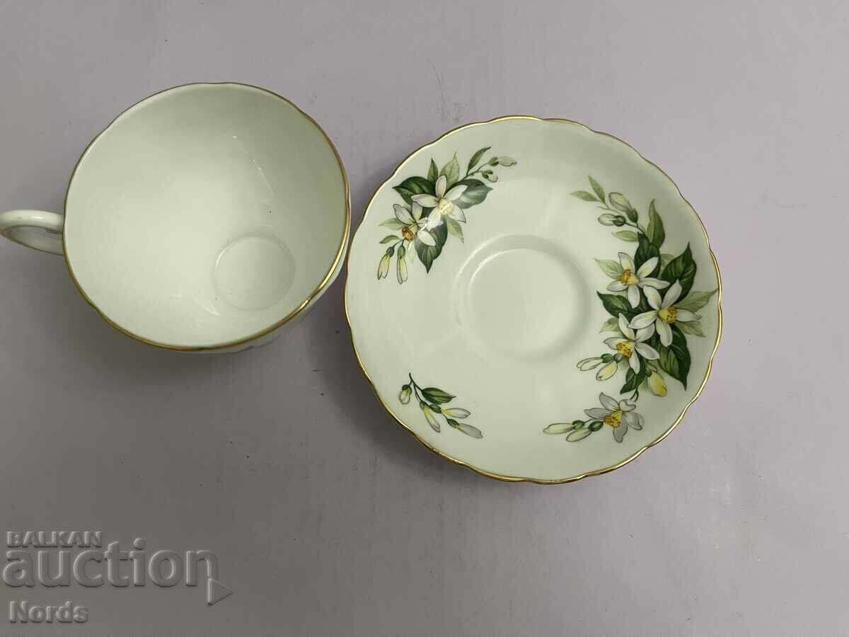 Παράδοση Τοσκάνικο αγγλικό σετ τσαγιού διπλό