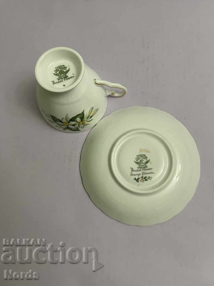 Τοσκάνικο αγγλικό σετ τσαγιού διπλό - 5