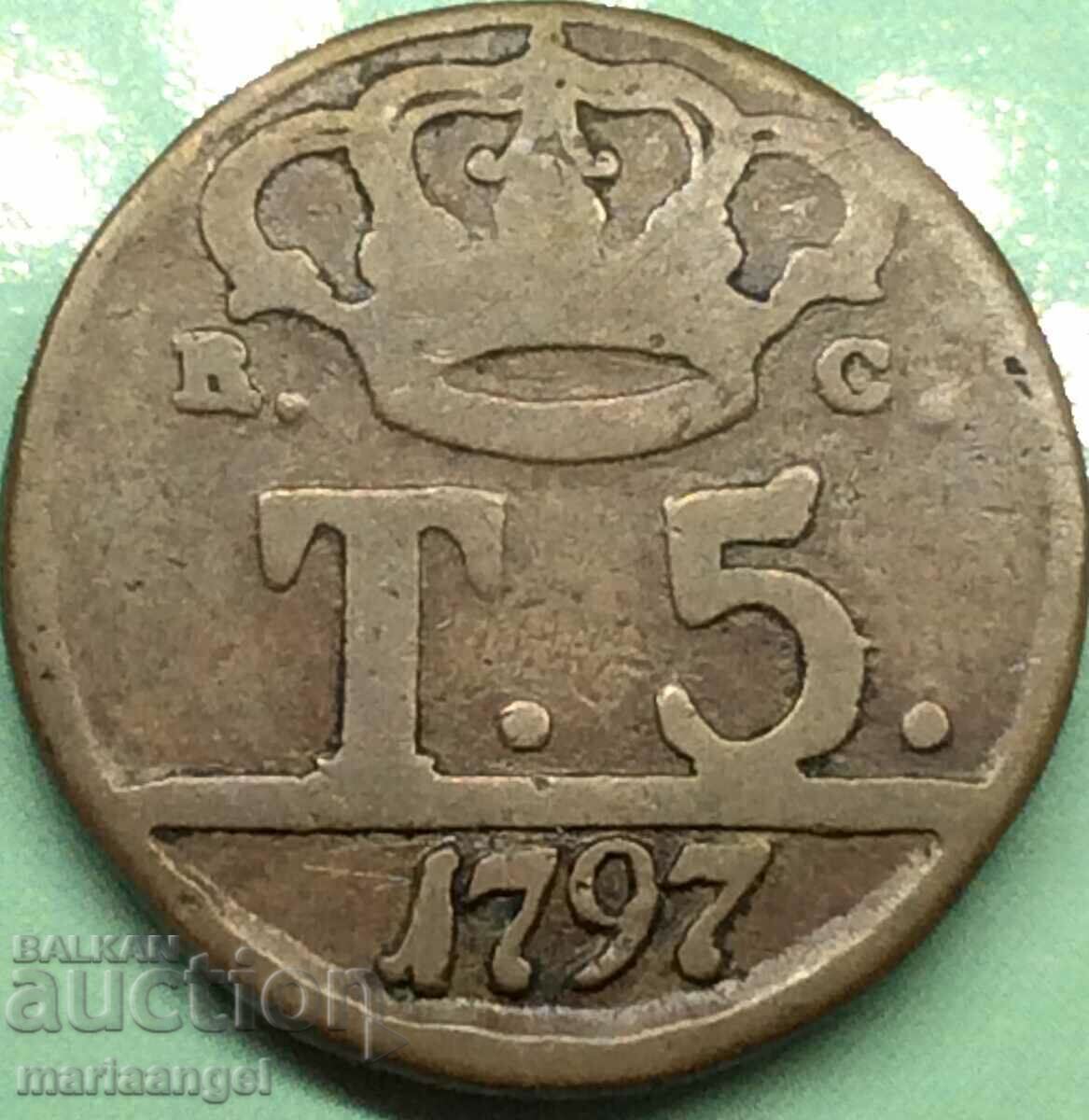 Νάπολη 5 Τορνέσι 1797 Ιταλία Φερδινάνδος Δ' Νάπολη 5 Τορνέσι 1797 Ιταλία Φερδινάνδος Δ'