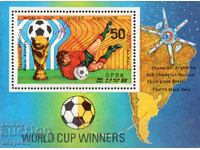 1978. Сев. Корея. Световна футболна купа, Аржентина. Блок.