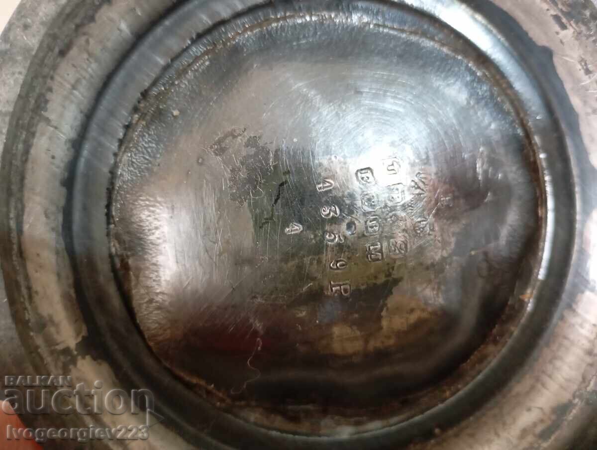 Παλιά ασημένια κανάτα για καφέ, τσάι - 5