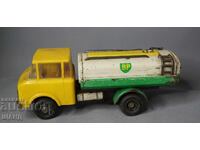 Old German metal toy tank truck model