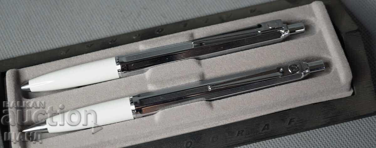 Ballograf set of mechanical pencil and ballpoint pen with box with price 15.00 BGN | € 7.67