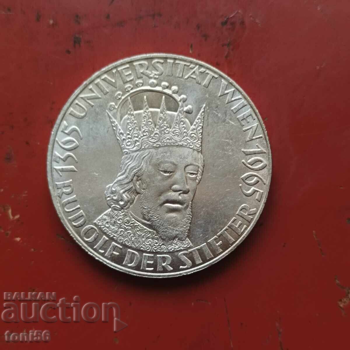 Австрия 50 шилинга 1965г - сребро UNC