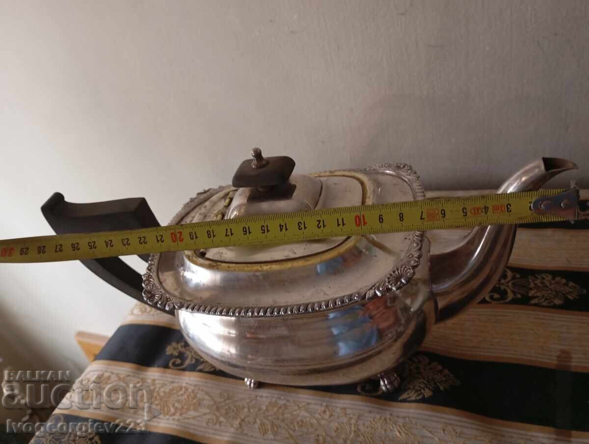 Δημοπρασία Ασημένια κανάτα καφέ, τσάι art deco