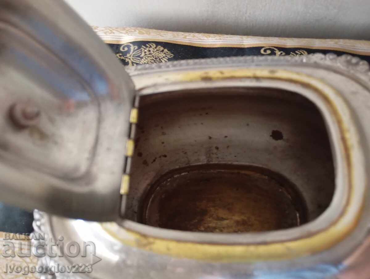 Παράδοση Ασημένια κανάτα καφέ, τσάι art deco