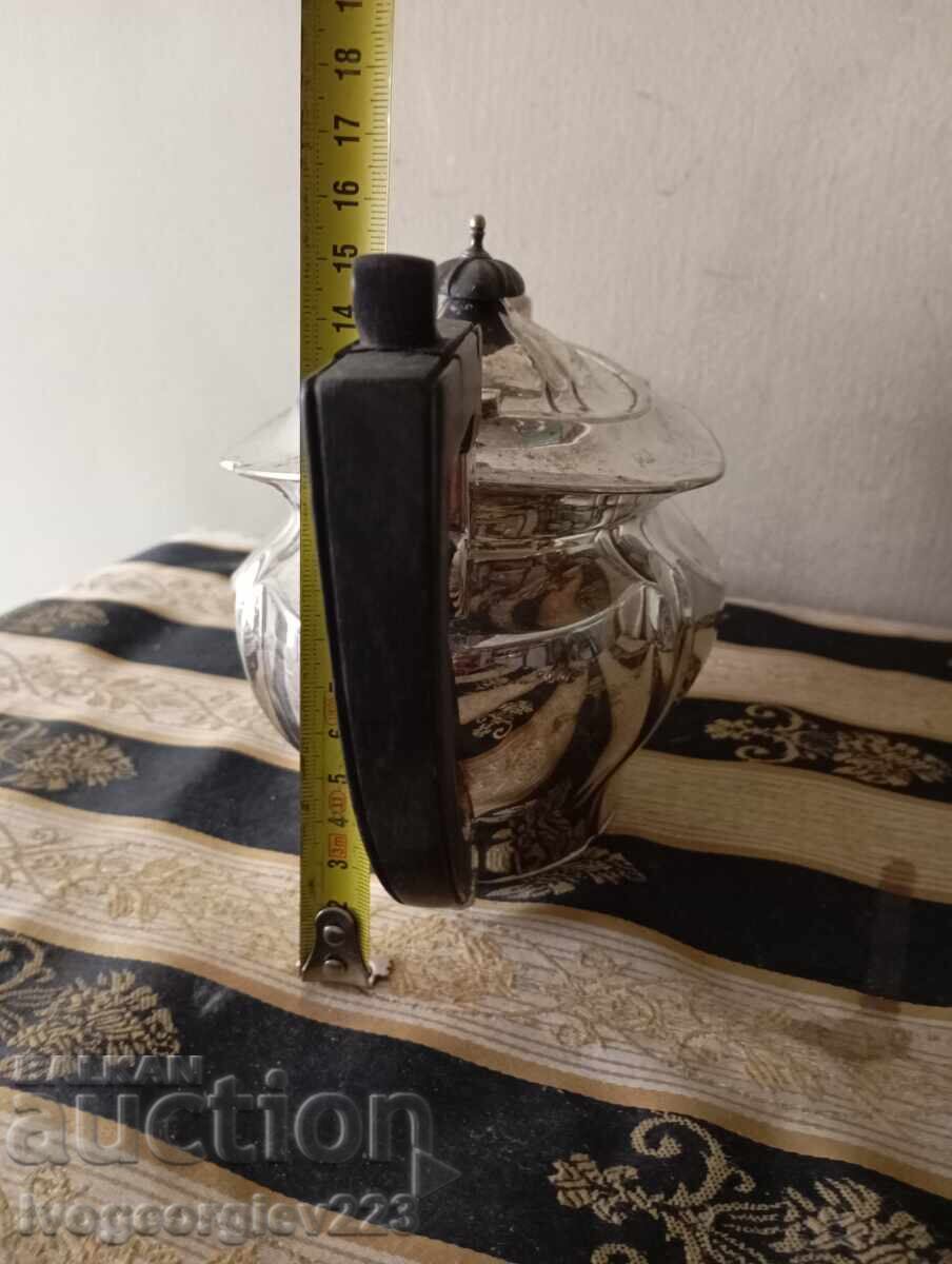 Δημοπρασία Ασημένια κανάτα καφέ, τσάι art deco