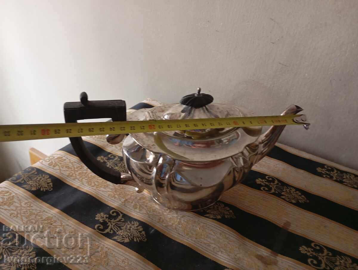 Παράδοση Ασημένια κανάτα καφέ, τσάι art deco