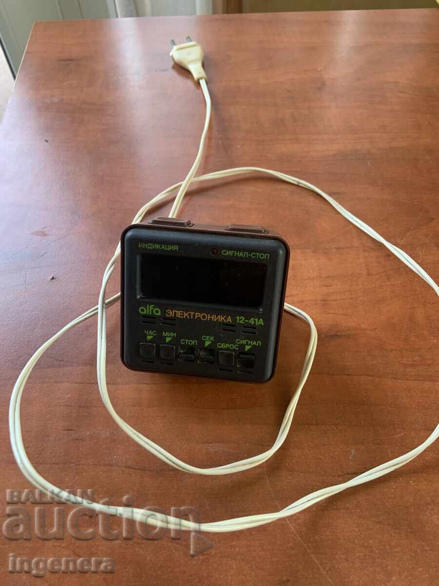 Auction ALFA ELECTRONIKA-12 41A-USSR ELECTRIC CLOCK Auction ALFA ELECTRONIKA-12 41A-USSR ELECTRIC CLOCK