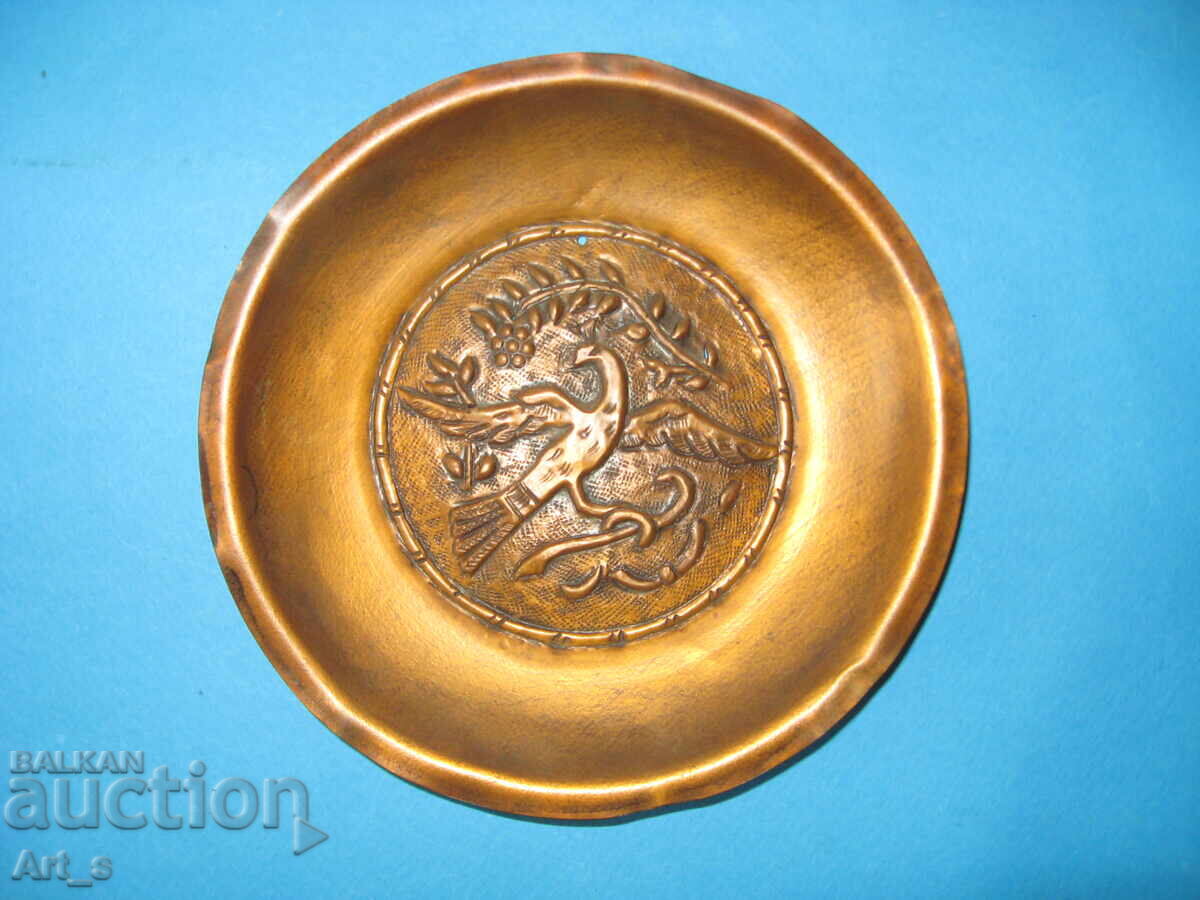 Χειροποίητο παλιό ταψί από χαλκό, χαραγμένο από τα μέσα του 20ου αιώνα - 6