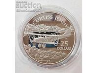 Silver 1 oz Airplanes 2003 Solomon Islands