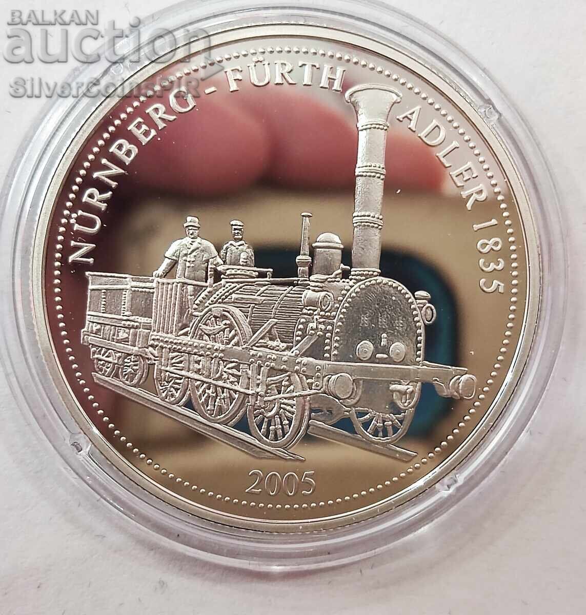 Silver 1000 Francs Train 2005 Togo with price 110.90 BGN | € 56.70 Silver 1000 Francs Train 2005 Togo with price 110.90 BGN | € 56.70