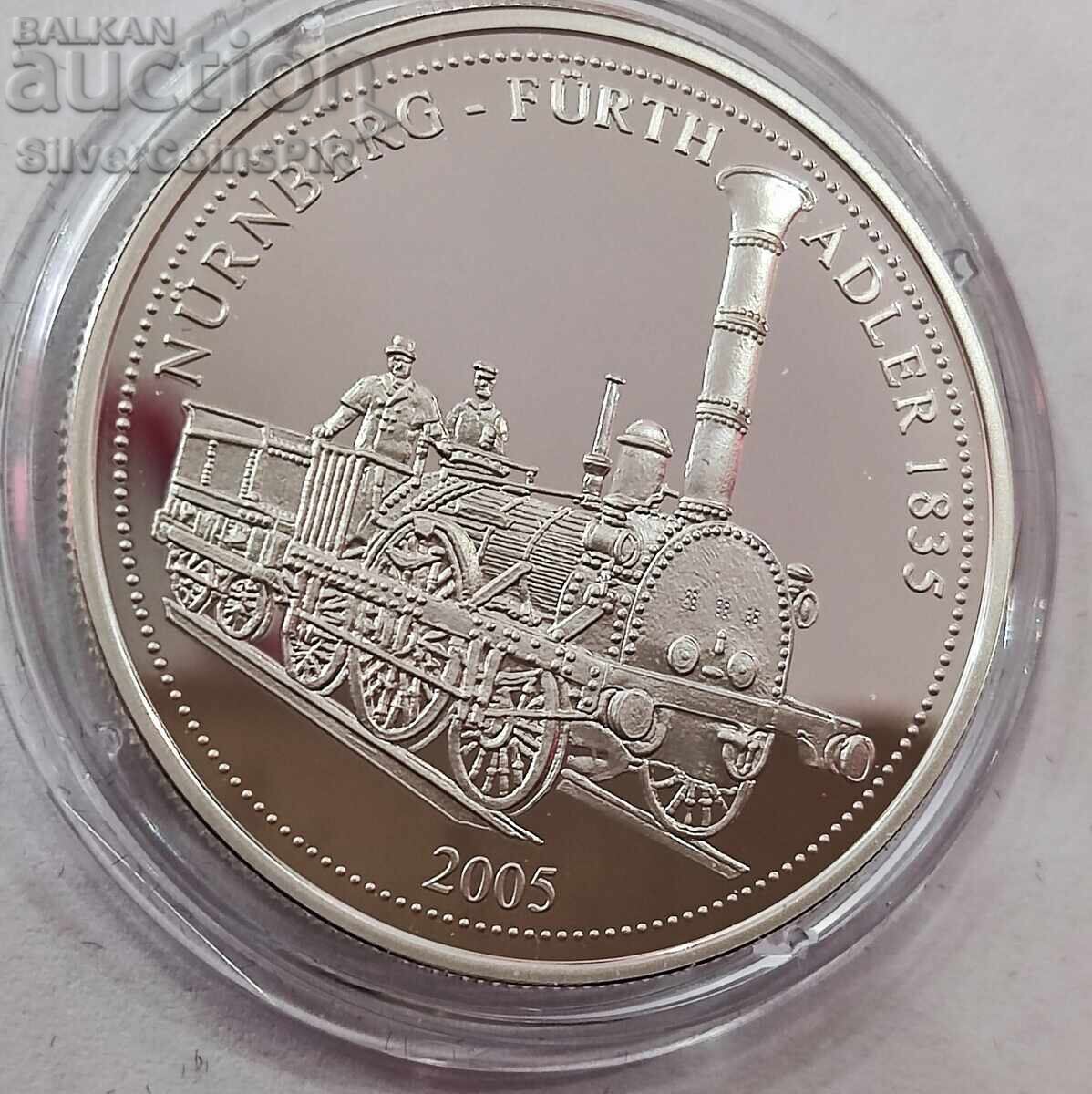 Auction Silver 1000 Francs Train 2005 Togo Auction Silver 1000 Francs Train 2005 Togo