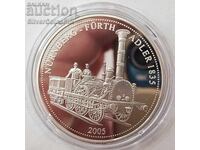 Silver 1000 Francs Train 2005 Togo