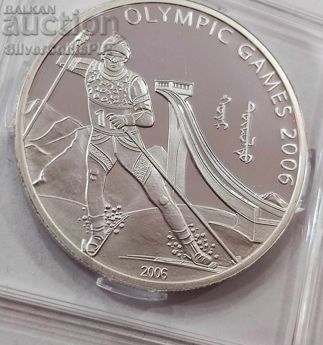 Silver 500 Togrog Olympics 2006 Mongolia with price 82.66 BGN | € 42.26 Silver 500 Togrog Olympics 2006 Mongolia with price 82.66 BGN | € 42.26