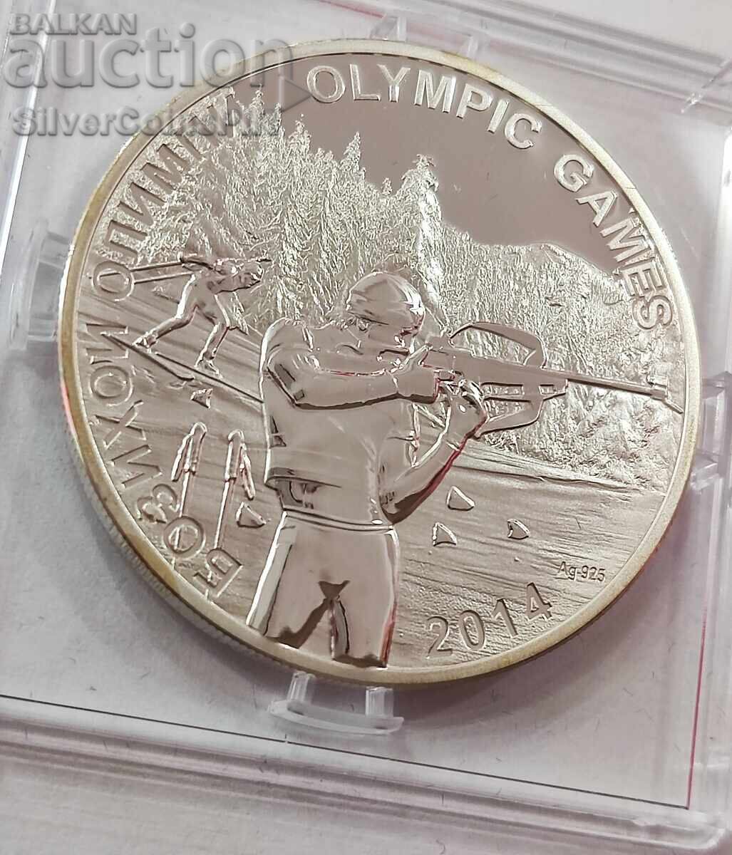 Auction Silver 50 Somoni Olympics 2014 Tajikistan Auction Silver 50 Somoni Olympics 2014 Tajikistan