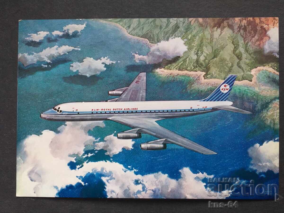 KLM Летище Самолет KLM Летище Самолет