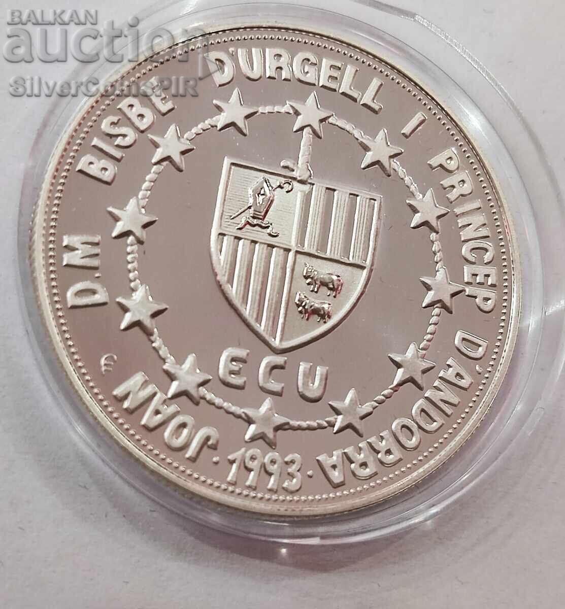 Delivery of Silver 10 Dinera Saint George 1993 Andorra Delivery of Silver 10 Dinera Saint George 1993 Andorra