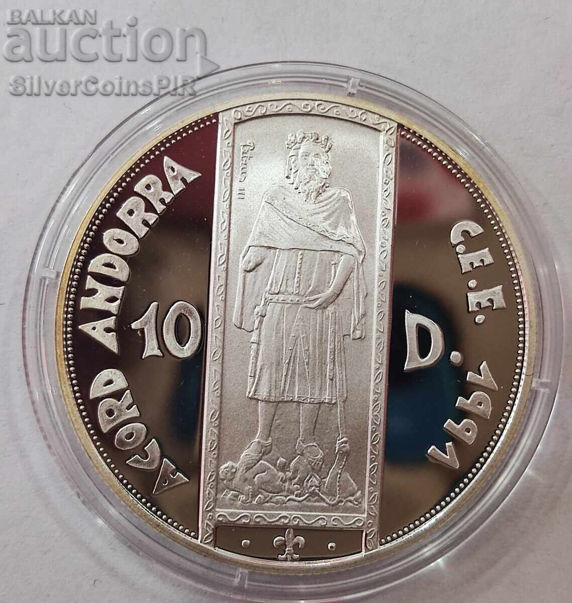 Silver 10 Dinara Peter III 1994 Andorra with price 130.00 BGN | € 66.47 Silver 10 Dinara Peter III 1994 Andorra with price 130.00 BGN | € 66.47