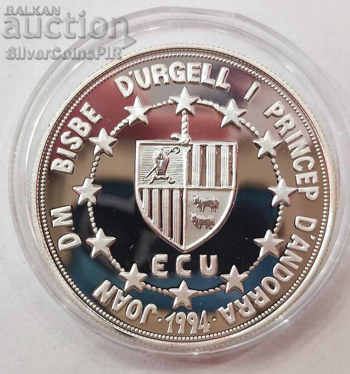 Delivery of Silver 10 Dinara Peter III 1994 Andorra Delivery of Silver 10 Dinara Peter III 1994 Andorra