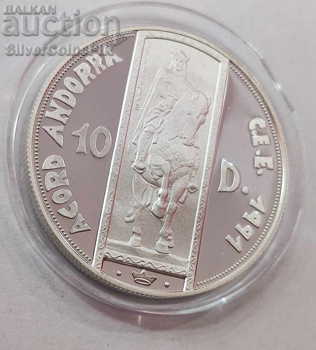 Auction Silver 10 Graf of Barcelona 1995 Andorra Auction Silver 10 Graf of Barcelona 1995 Andorra