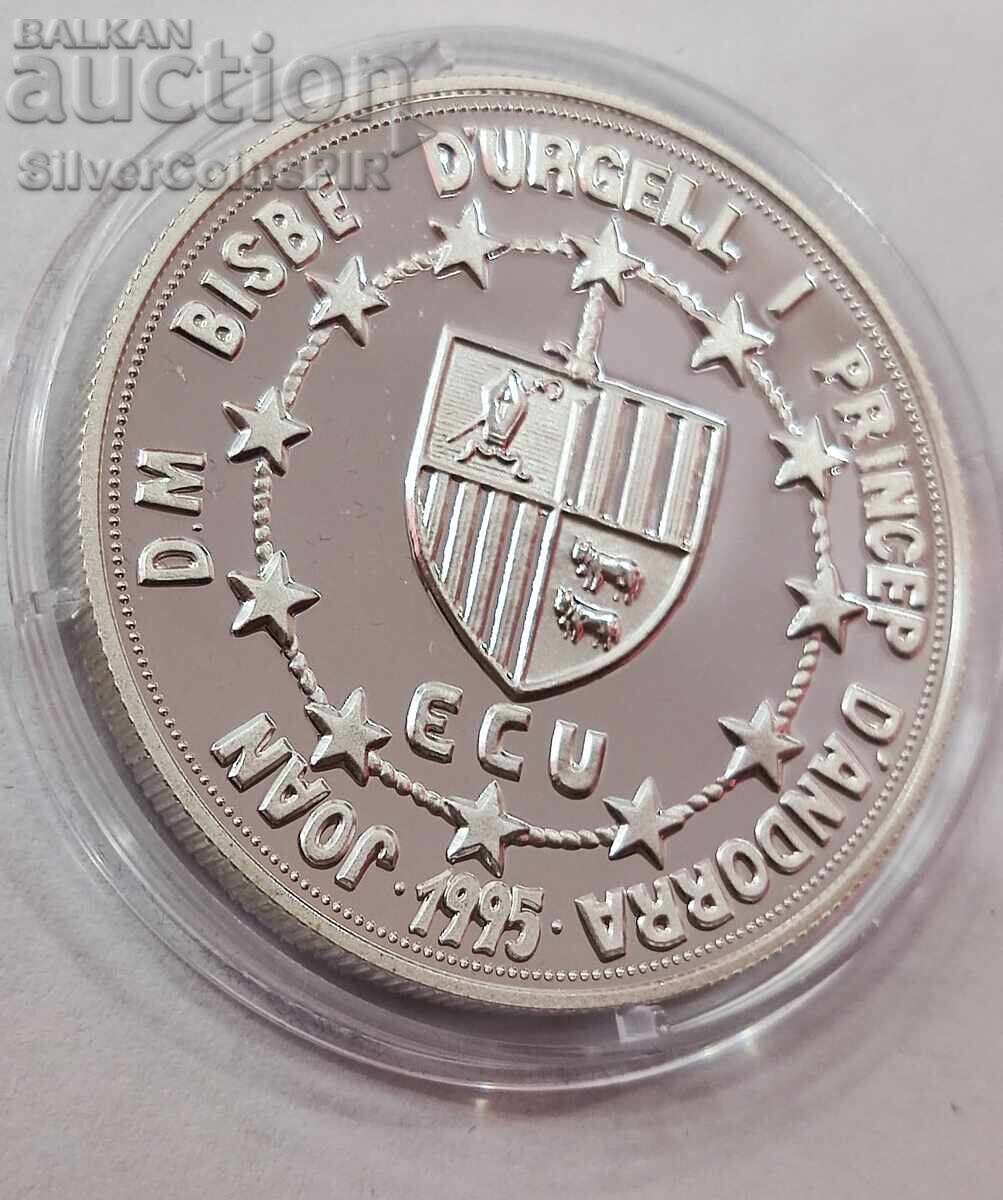 Silver 10 Graf of Barcelona 1995 Andorra - 5 Silver 10 Graf of Barcelona 1995 Andorra - 5