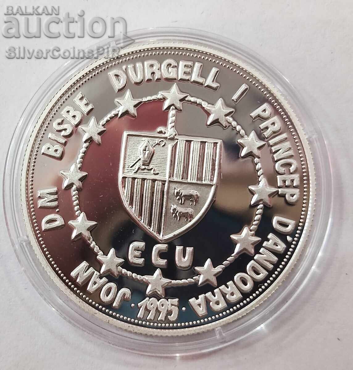 Silver 10 Graf of Barcelona 1995 Andorra - 6 Silver 10 Graf of Barcelona 1995 Andorra - 6