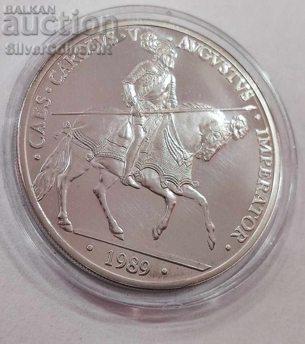 Silver 5 ECU Charlemagne 1989 Spain with price 135.00 BGN | € 69.02 Silver 5 ECU Charlemagne 1989 Spain with price 135.00 BGN | € 69.02