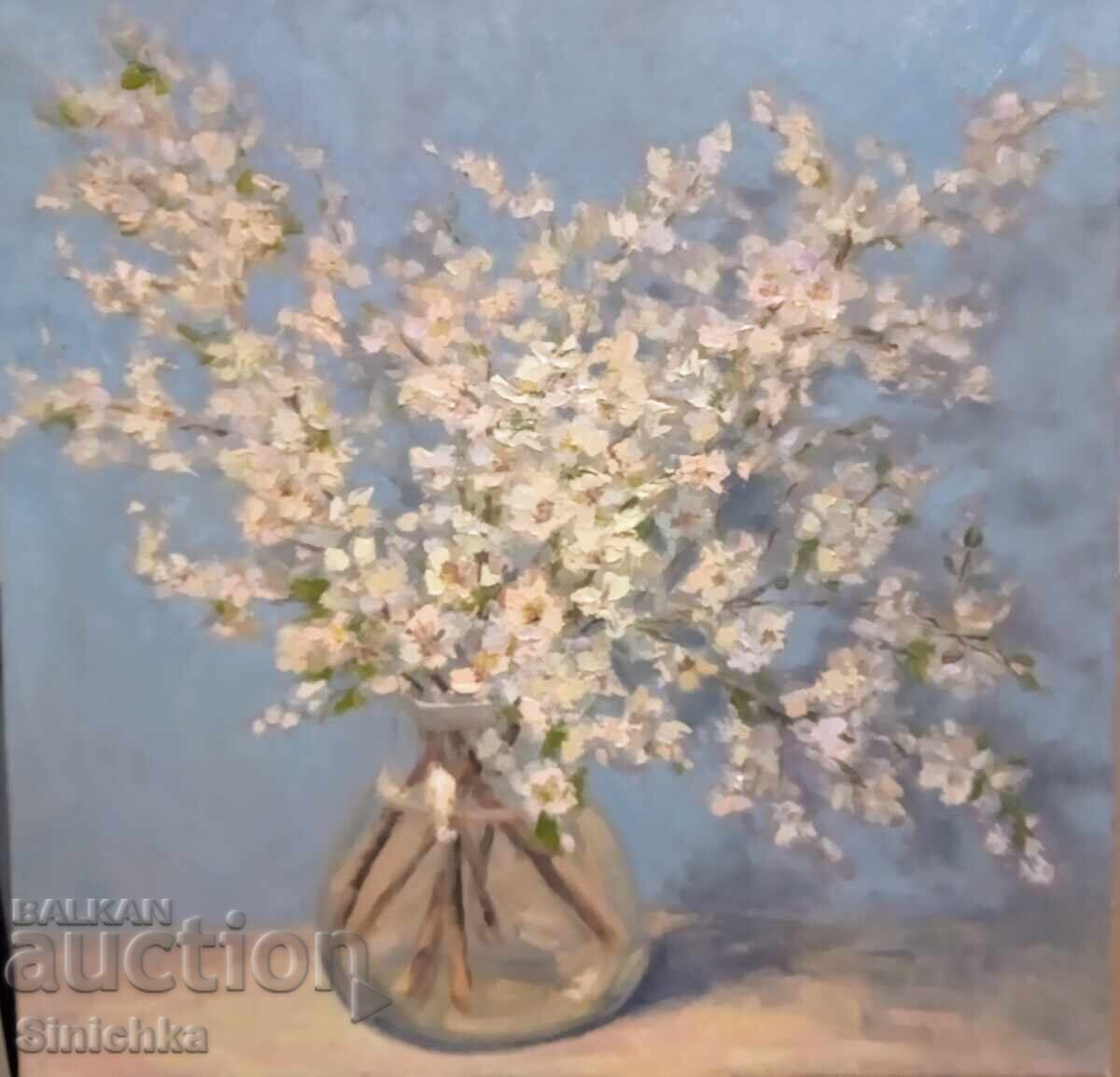 Pictură în ulei, flori