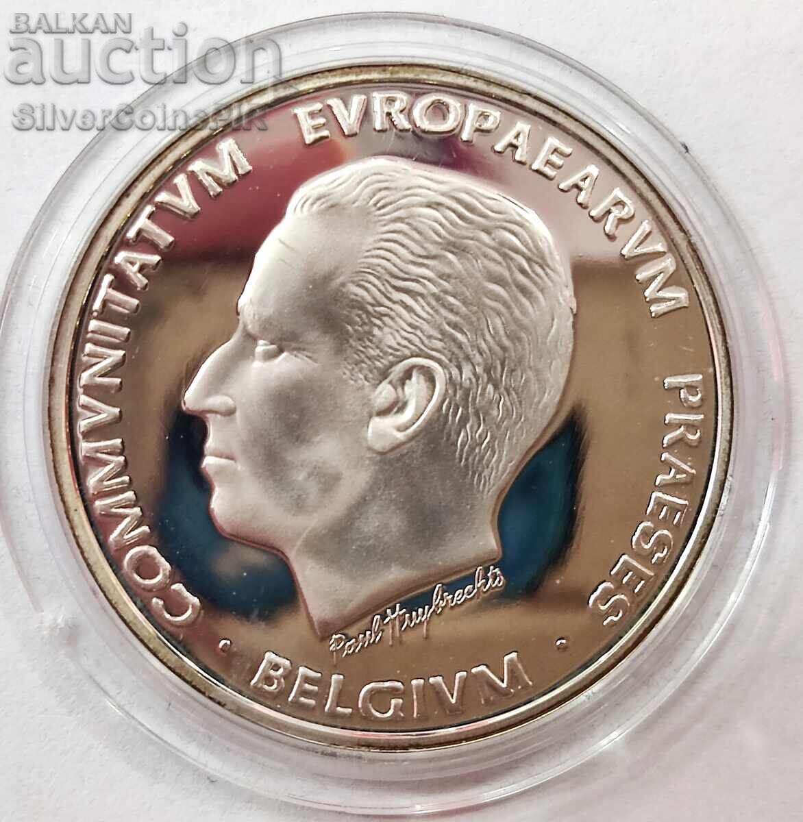 Silver 5 ECU EU Presidency 1993 Belgium Silver 5 ECU EU Presidency 1993 Belgium
